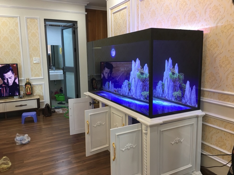 Bể cá nhà anh Hoàn chung cư Thăng Long Thiên đường Bảo Sơn